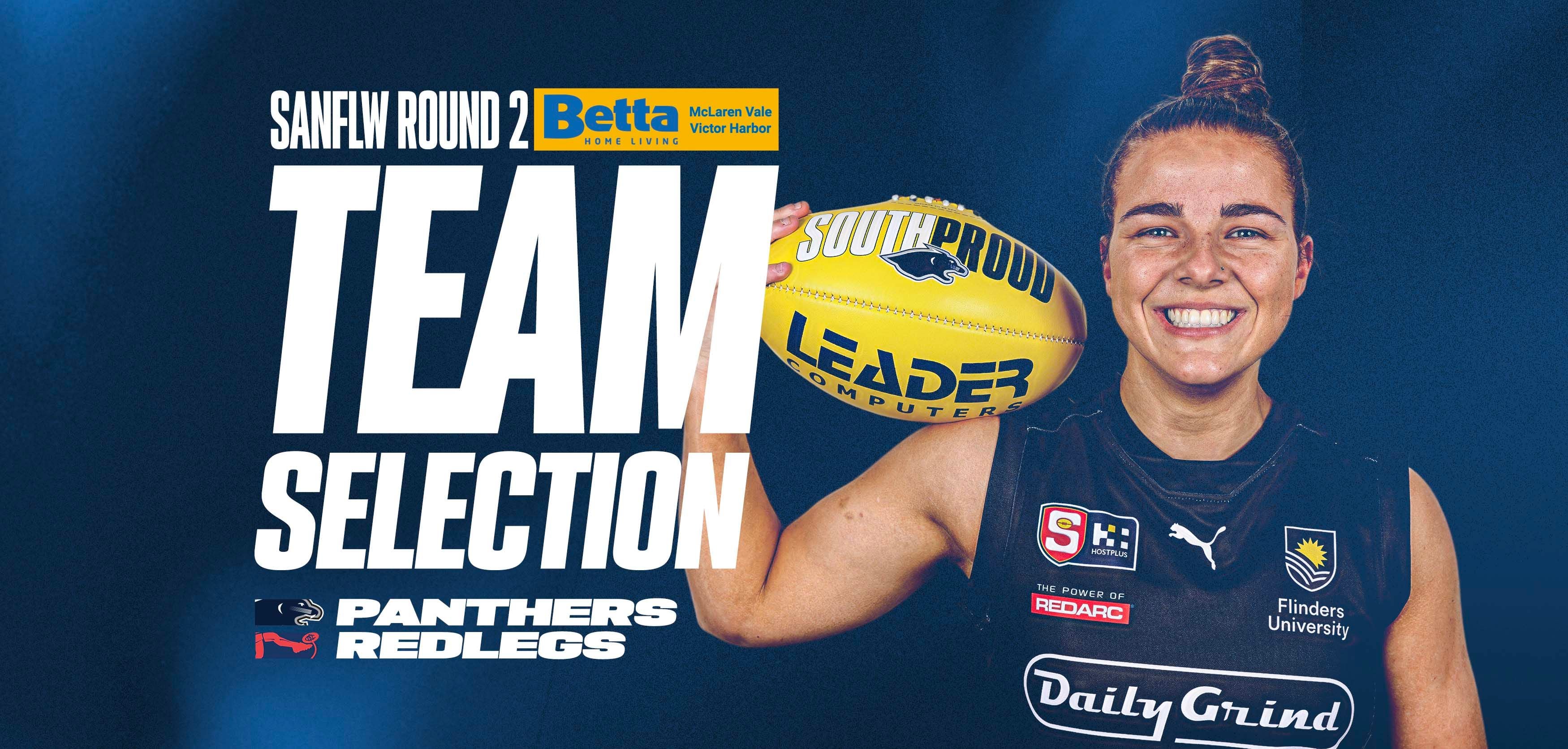 BETTA Team Selection: SANFLW Rd 2 vs Norwood BETTA Team Selection: SANFLW Rd 2 vs Norwood